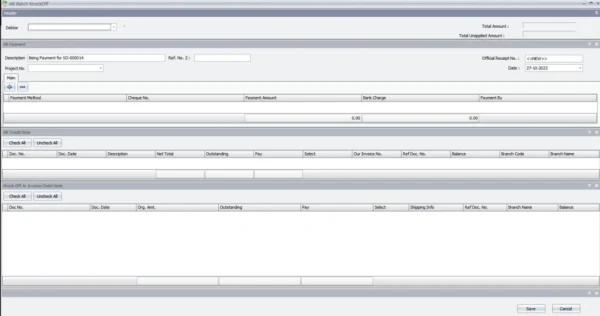 AutoCount AR AP Batch Knock Off | Account Receivable & Payable