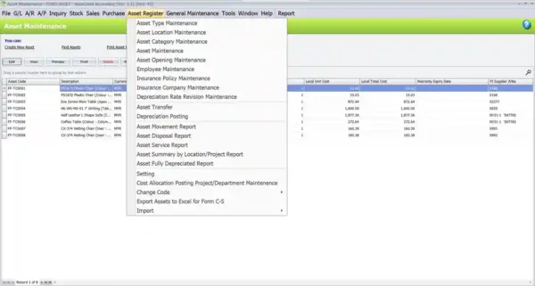 AutoCount Fixed Assets | Asset Management Software